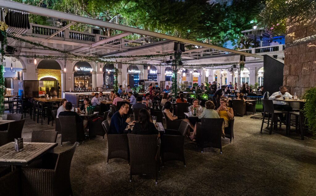 Outdoor Setting of the Winery Bar