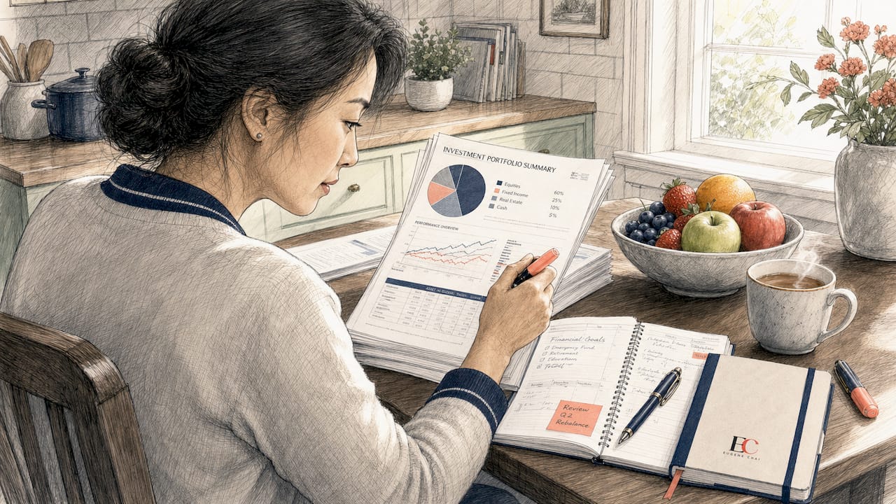 How to avoid investment scams in Singapore: 2026 guide 1 Person verifying investment documents at desk