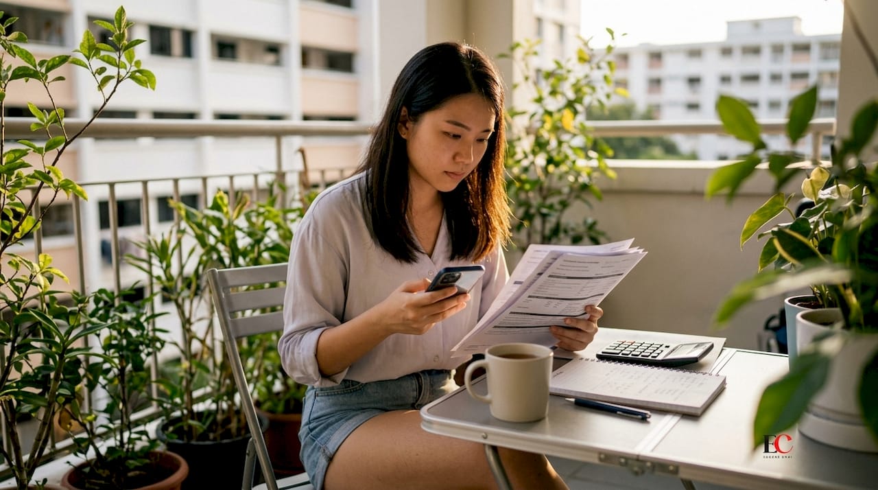 Start investing $100 in Singapore: your 2026 guide 1 Young woman preparing first investment at home
