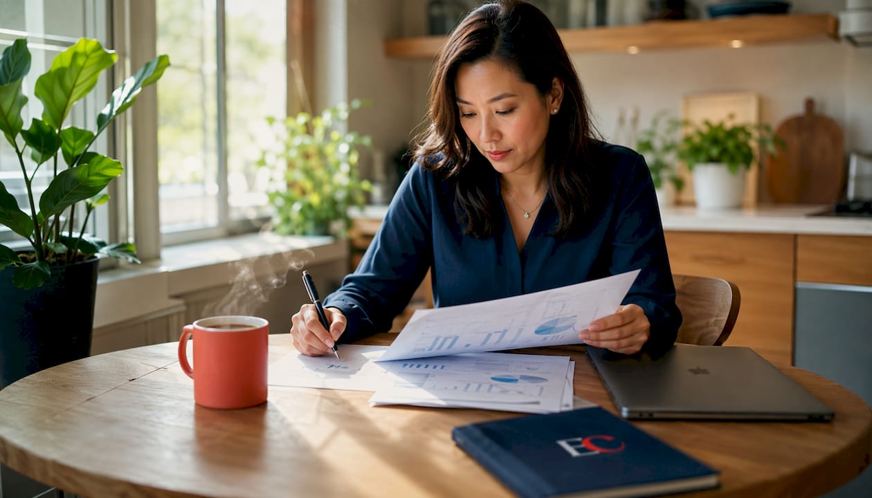 How much commission does an insurance agent make in the UK? 1 Insurance agent reviewing commission reports at desk