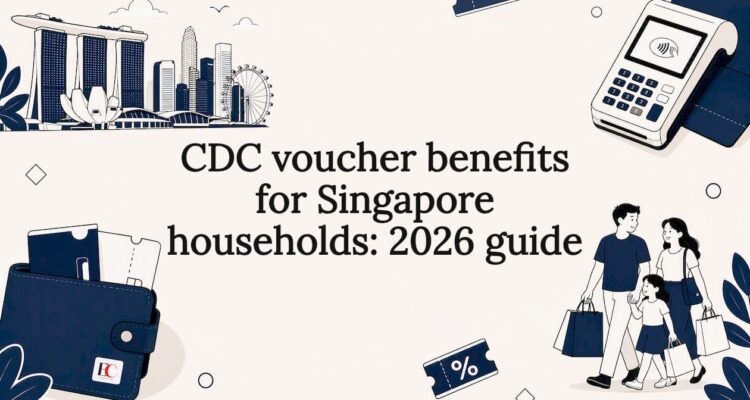 Decorative CDC voucher title card illustration